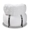 Baxton Studio Tayla Modern & Contemporary White Fabric Upholstered and Black Metal Accent Chair 204-12578 - alternate 4